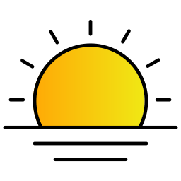 zachód słońca ikona