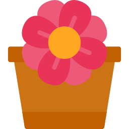 Flower pot icon