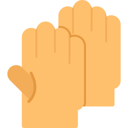 Safety gloves icon