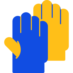 Safety gloves icon