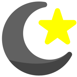 Crescent moon icon