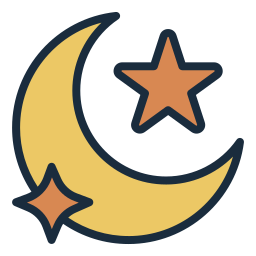 Crescent moon icon