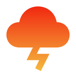 Cloud lightning icon