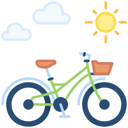 Ride a bike icon