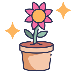 Flower pot icon