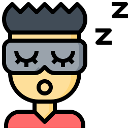 Sleeping mask icon