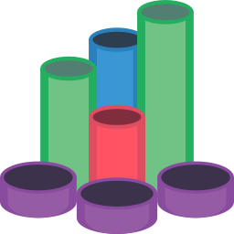 Gráfico de barras Ícone