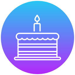 Birthday cake icon