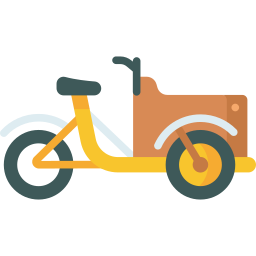 bicicleta de carga Ícone