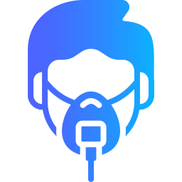 maschera d'ossigeno icona