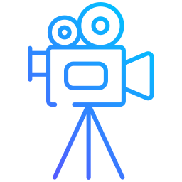 camara de video icono