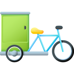 Cargo bike icon