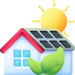 Eco house icon