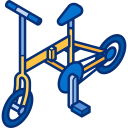 Folding bike icon