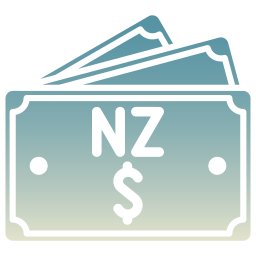 New zealand dollar icon