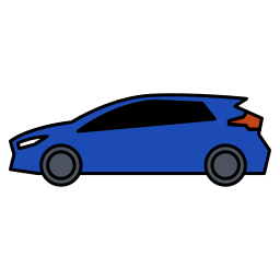 samochód typu hatchback ikona