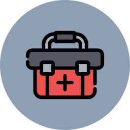 First aid kit icon