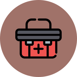 First aid kit icon