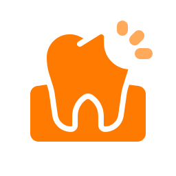 Broken tooth icon