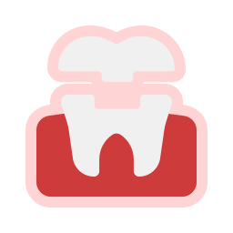 dientes de corona icono