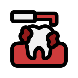 raspado de dientes icono
