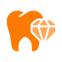 dientes brillantes icono