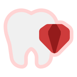 dientes brillantes icono