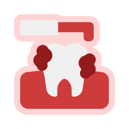 tanden schilferen icoon
