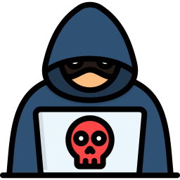 Cyber criminal icon