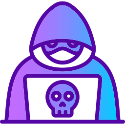Cyber criminal icon