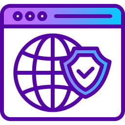 sicurezza sul web icona