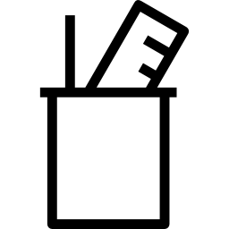School supplies icon