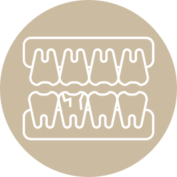 dente rotto icona