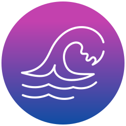 Ocean wave icon