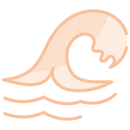 onda dell'oceano icona