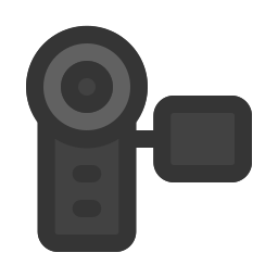 cámara manual icono