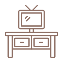 stolik telewizyjny ikona