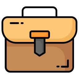 Portfolio bag icon