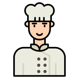 Male chef icon