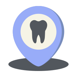 standort des zahnarztes icon