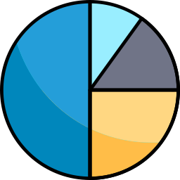 gráfico de pizza Ícone