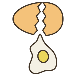 Треснутое яйцо иконка