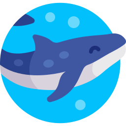 baleia azul Ícone