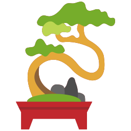 Árbol bonsai icono