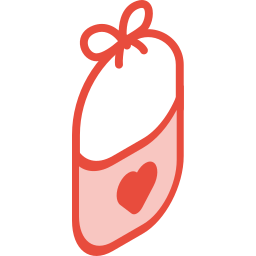 Baby bib icon