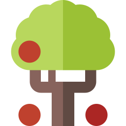 árbol frutal icono