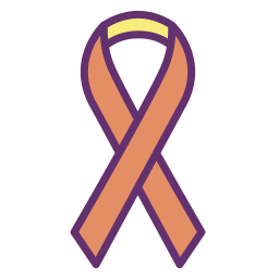 Cinta del cancer icono