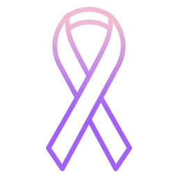 Cancer ribbon icon