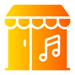 tienda de música icono