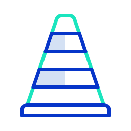 Traffic cone icon